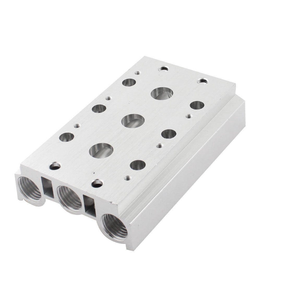 1 4PT Ports Thread 3 Stations Manifold Pneumatic Solenoid Air Valve Base Socket