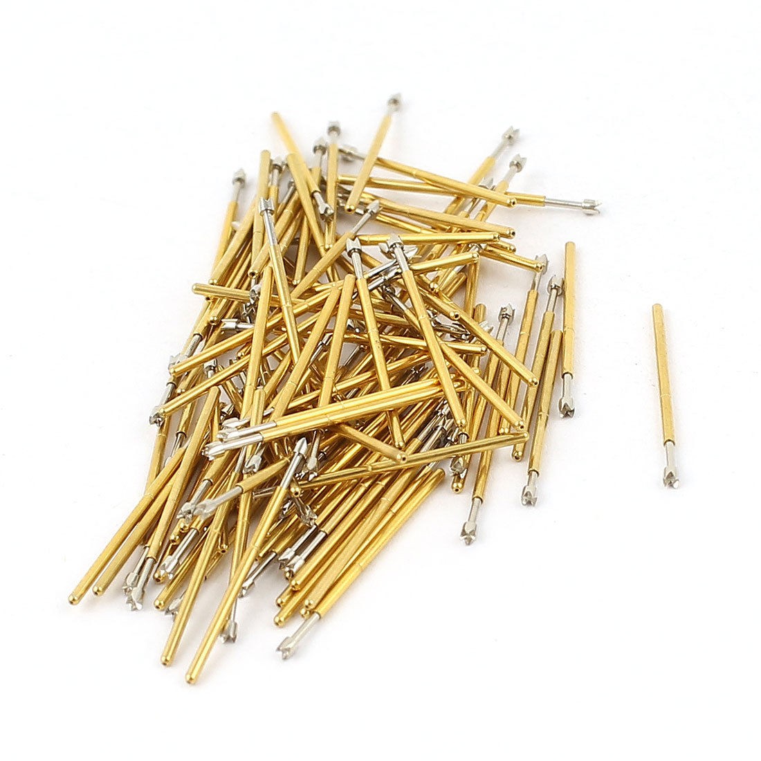 100Pcs P50-Q2 0.9mm 4-Point Crown Tip Spring PCB Testing Contact Probes Pin