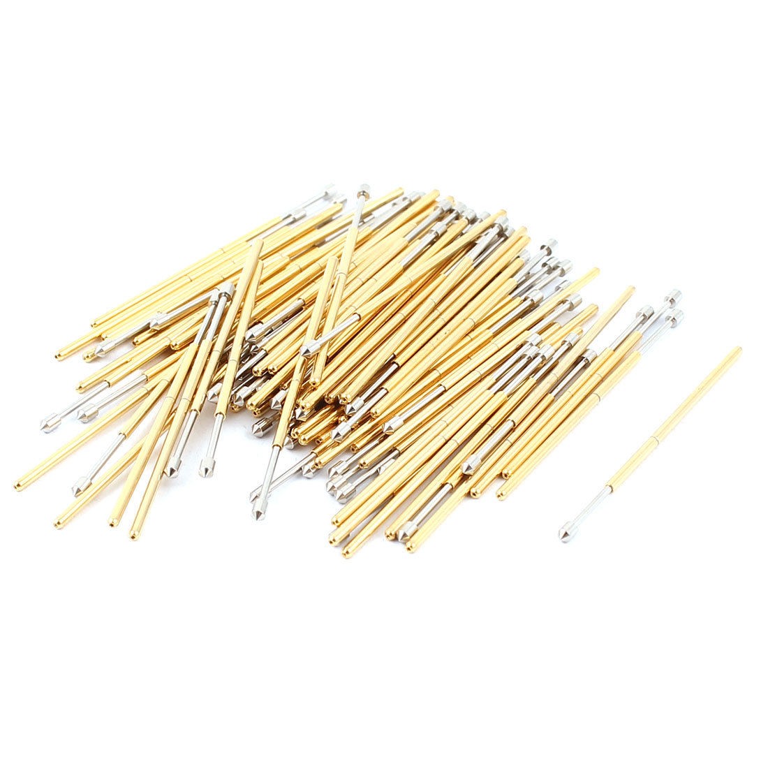 100 Pieces PL75 E2 1 3mm Convex Tip Spring PCB Testing Contact Probes Pin