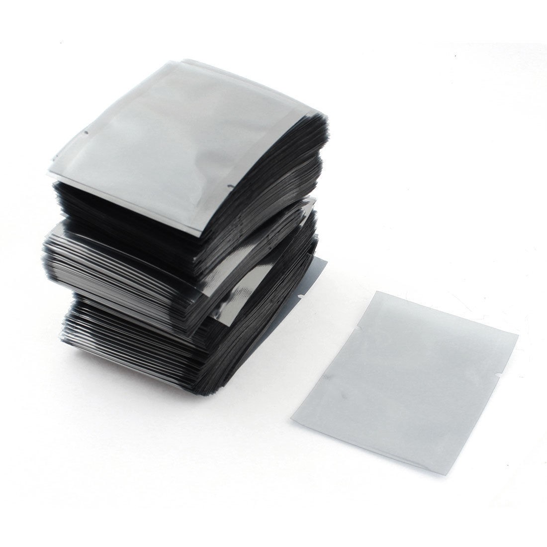 500pcs Clear Gray Open Top Antistatic Shielding Bags 6x8cm for PCB Board
