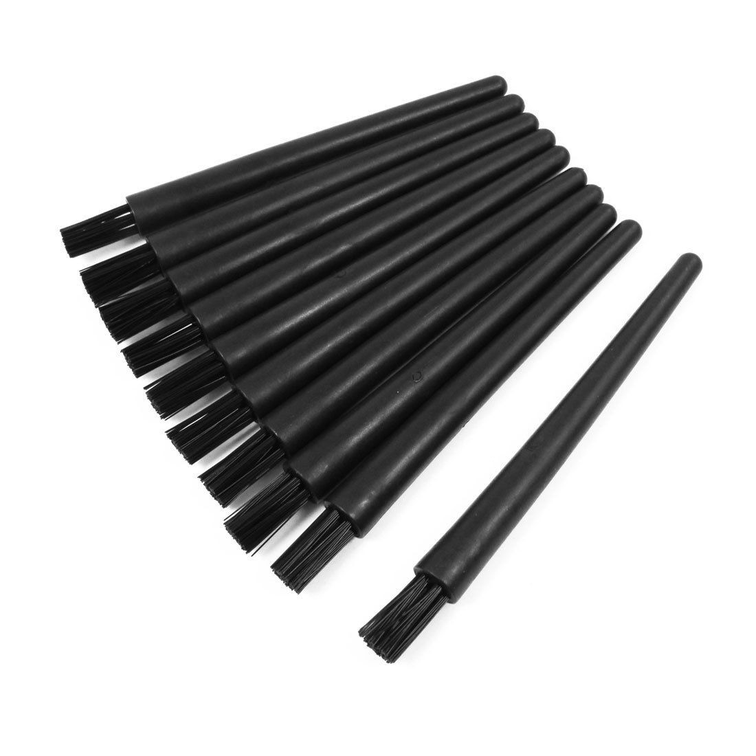 10pcs 12.5cm Long Plastic Handle Ground Conductive Brushes