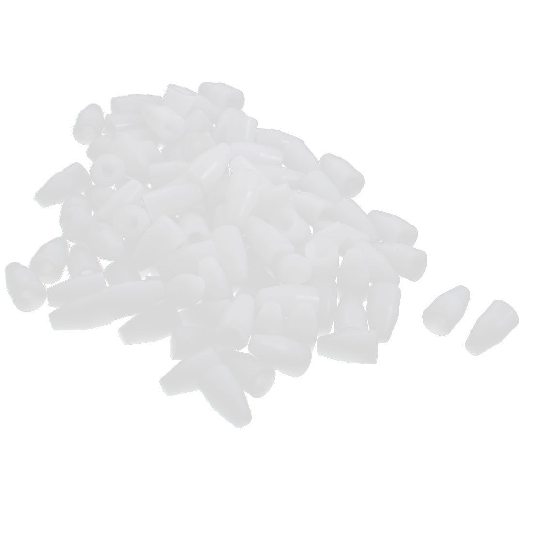 100Pcs 6x10mm Tapered Tip PCB Test Fixture Parts Plate POM Stand Holder White