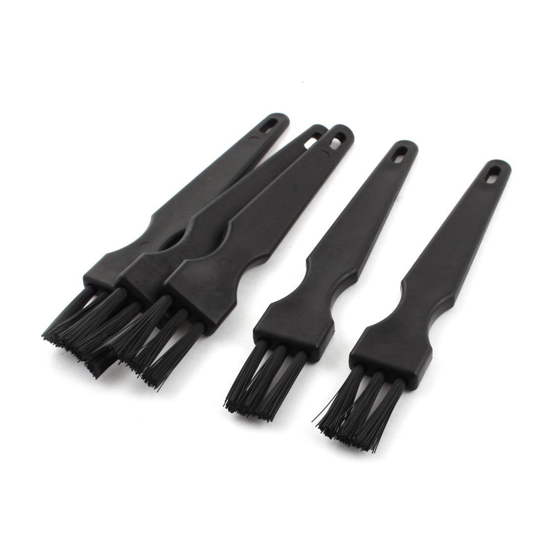5 Pcs Black Plastic Handle PCB ESD Protection Anti Static Brush Comb