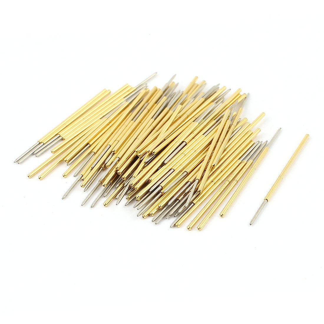 100 Pieces PL75 F 0 74mm Dia Tip Spring PCB Testing Contact Probes Pin