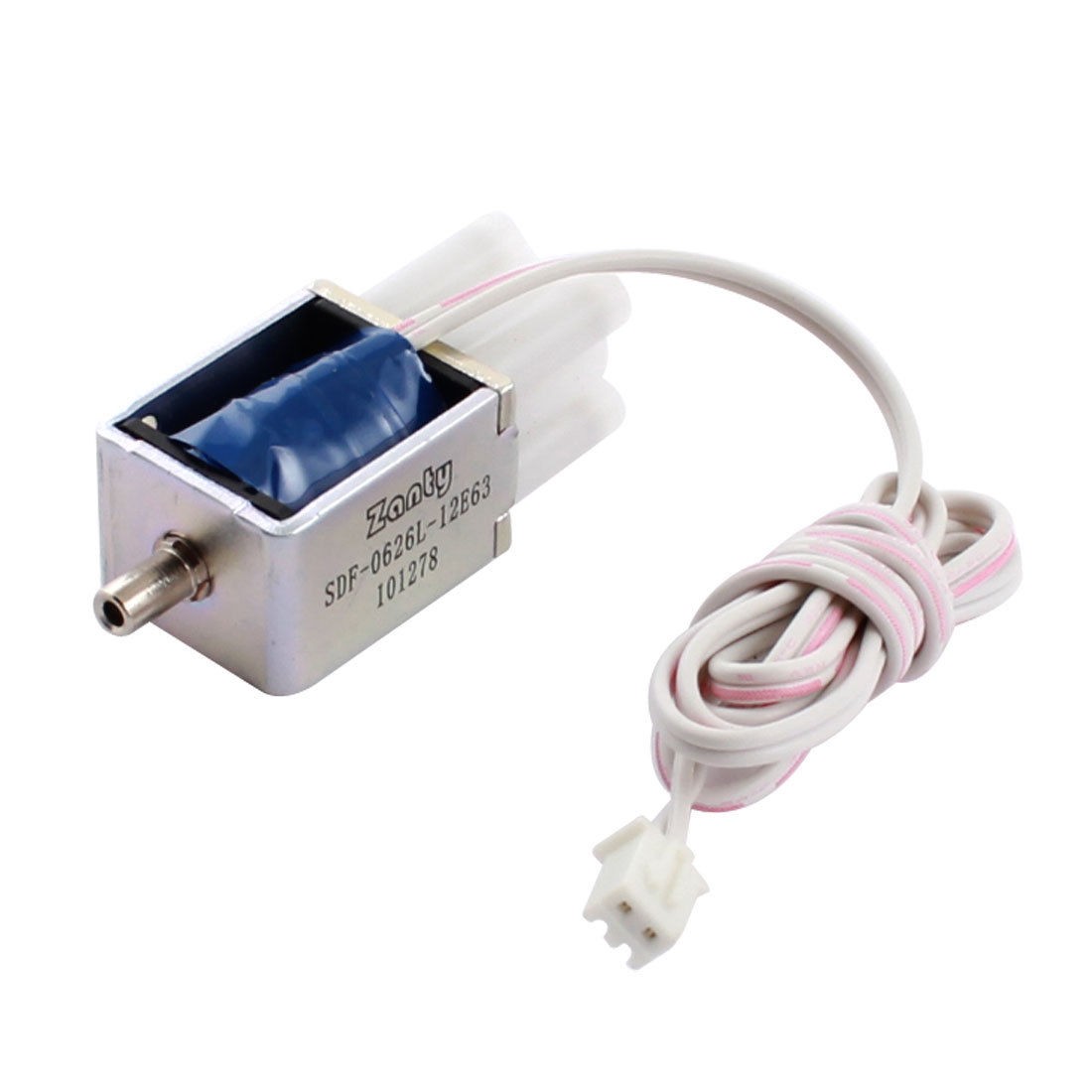 70cm Wired Double Outlet Electromagnet Solenoid Valve DC12V 0.19A 2.28W