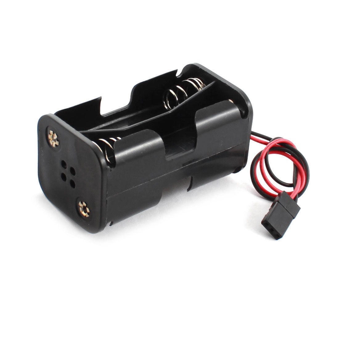 RC Model Black Plastic Battery Storage Case Holder 16cm for 4 x 1.5V AA