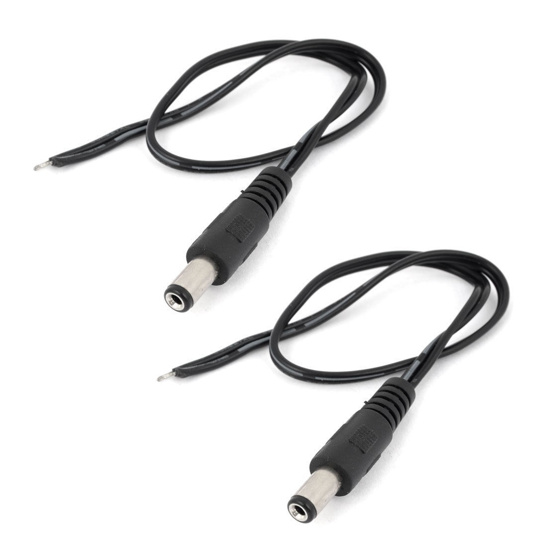 2Pcs 5.5x2.1mm DC Power Male Plug Cable Cord Wire 13" for CCTV Camera