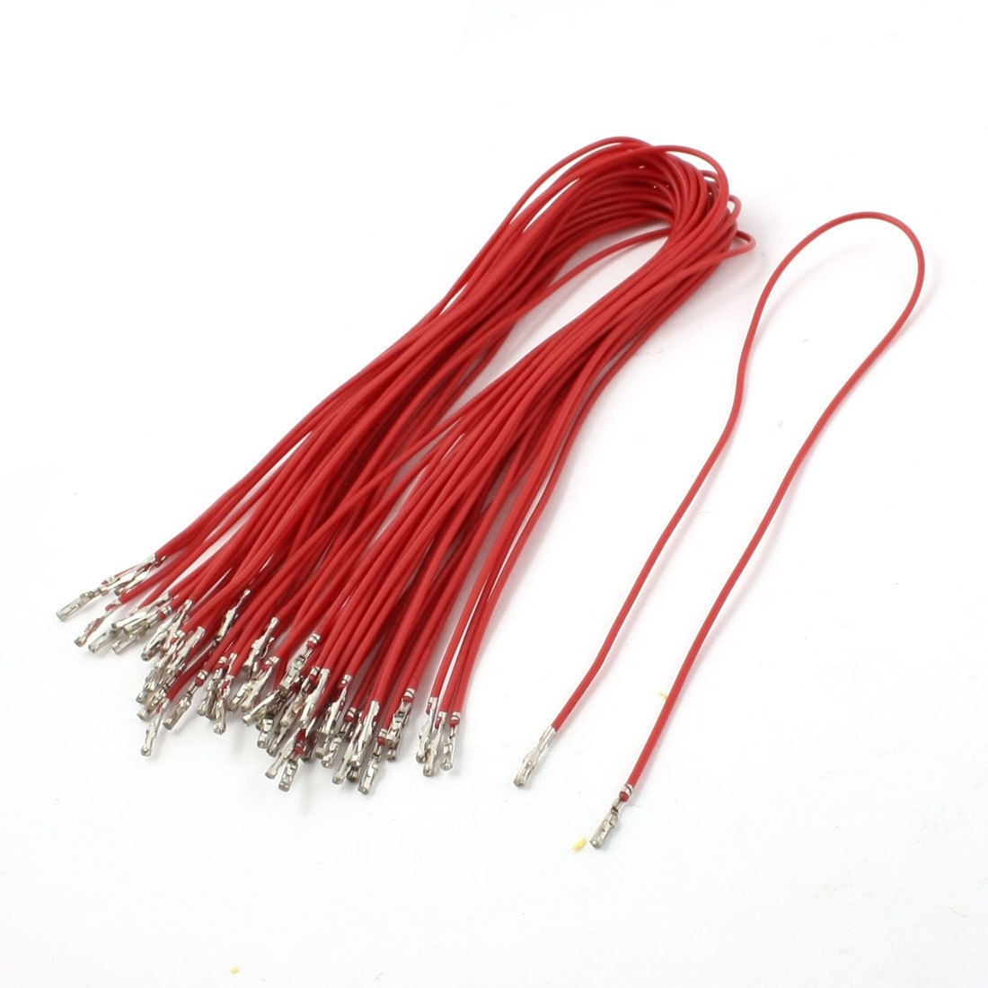 30Pieces 30cm Length Red 1Pin Jumper Cable Wires for Arduino