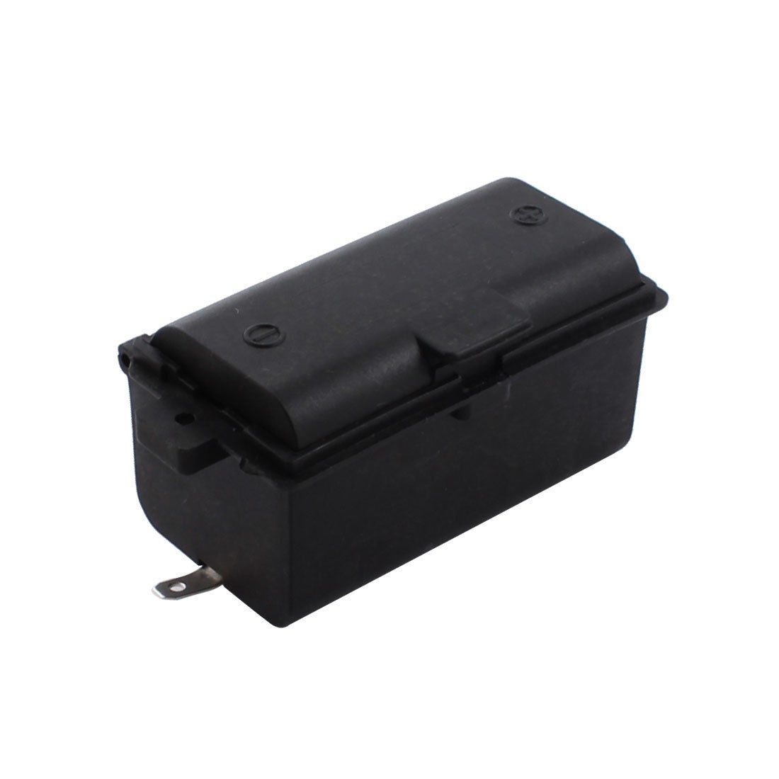Rectangle Black Plastic Storage Case Holder for 1 x 1.5V D Size Battery
