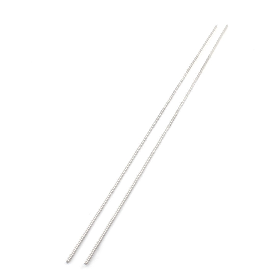 2Pcs 450mm Length 3mm Diameter Stainless Steel Axle Rod for DIY RC Car