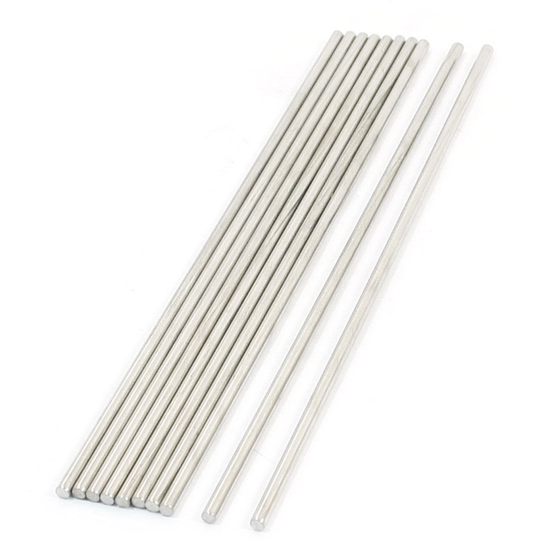 10pcs Stainless Steel 130 x 2.5mm Round Rod Shafts for RC Model