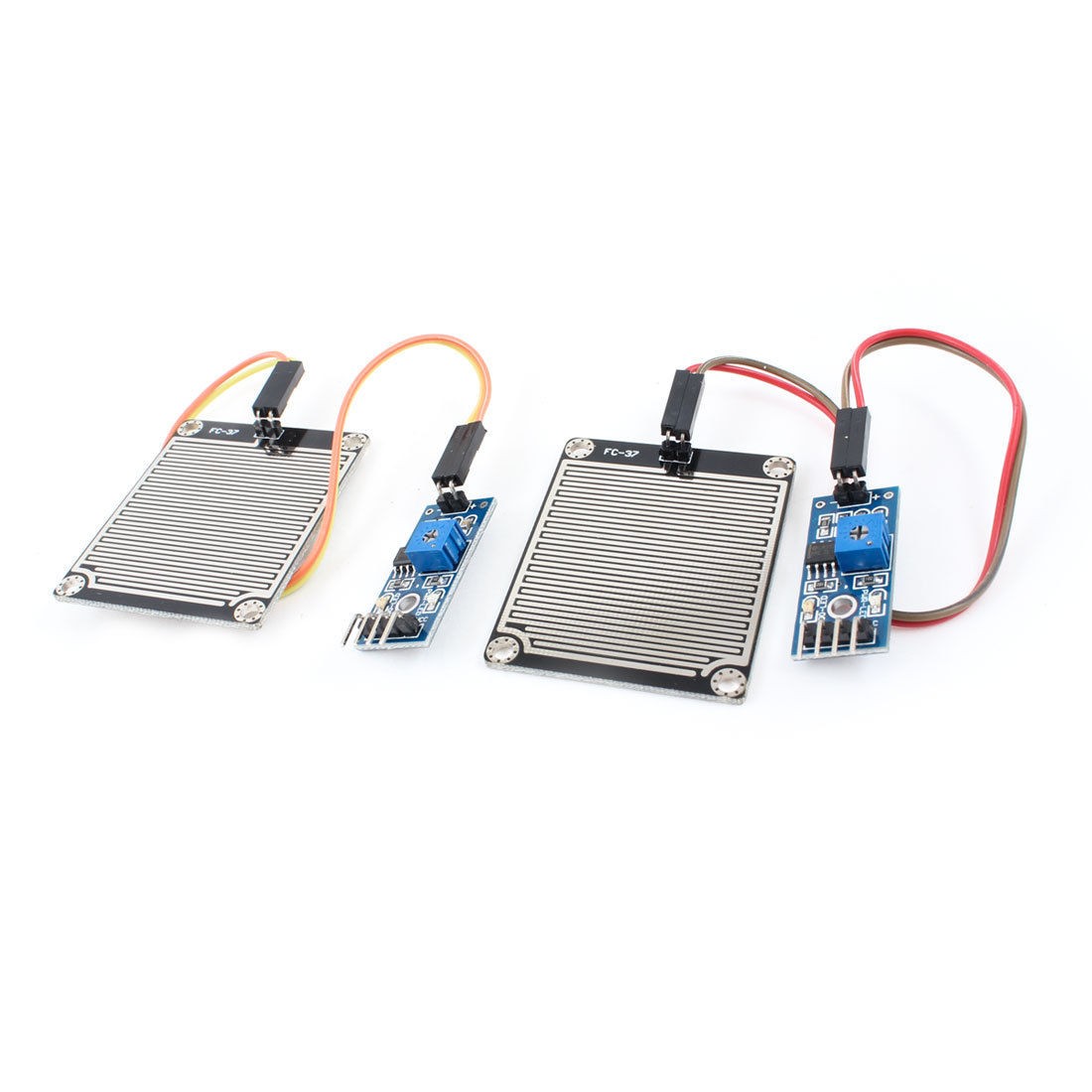 2 Pcs Rain Water Sensor Rainwater Module Rain Moisture Detection Module 3.3V-5V
