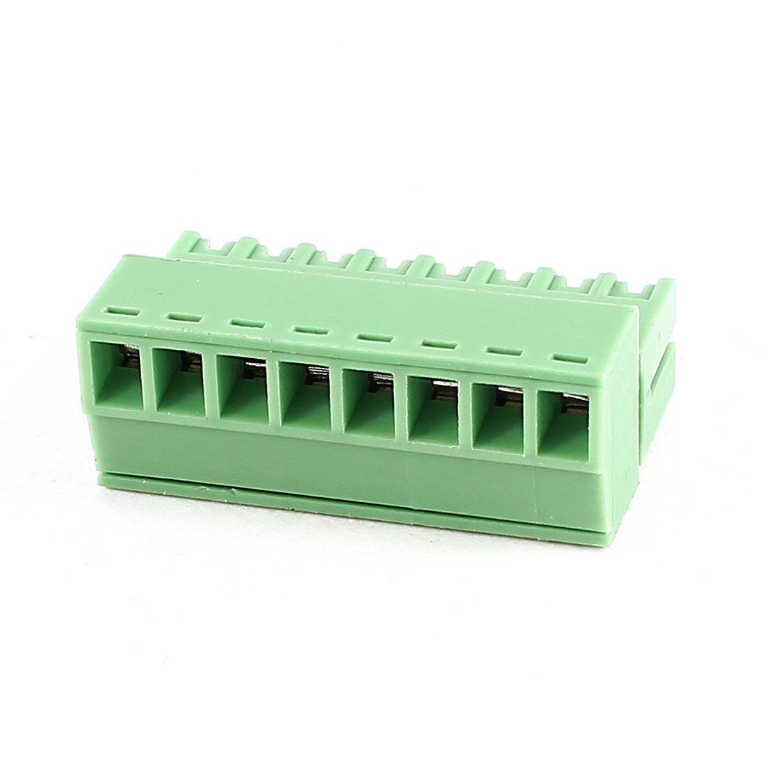 Green 8pin 3 5mm Spacing PCB Screw Terminal Block Connector 300V 8A AWG22 16