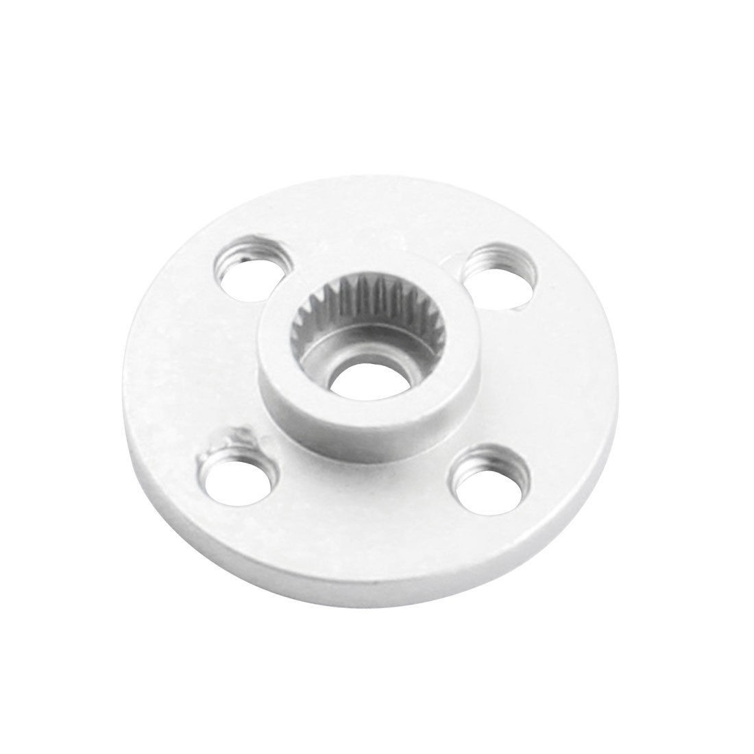 Silver Tone CNC Aluminium Servo Horn Rocker Arm 25 Teeth for MG945 S3003 Motor