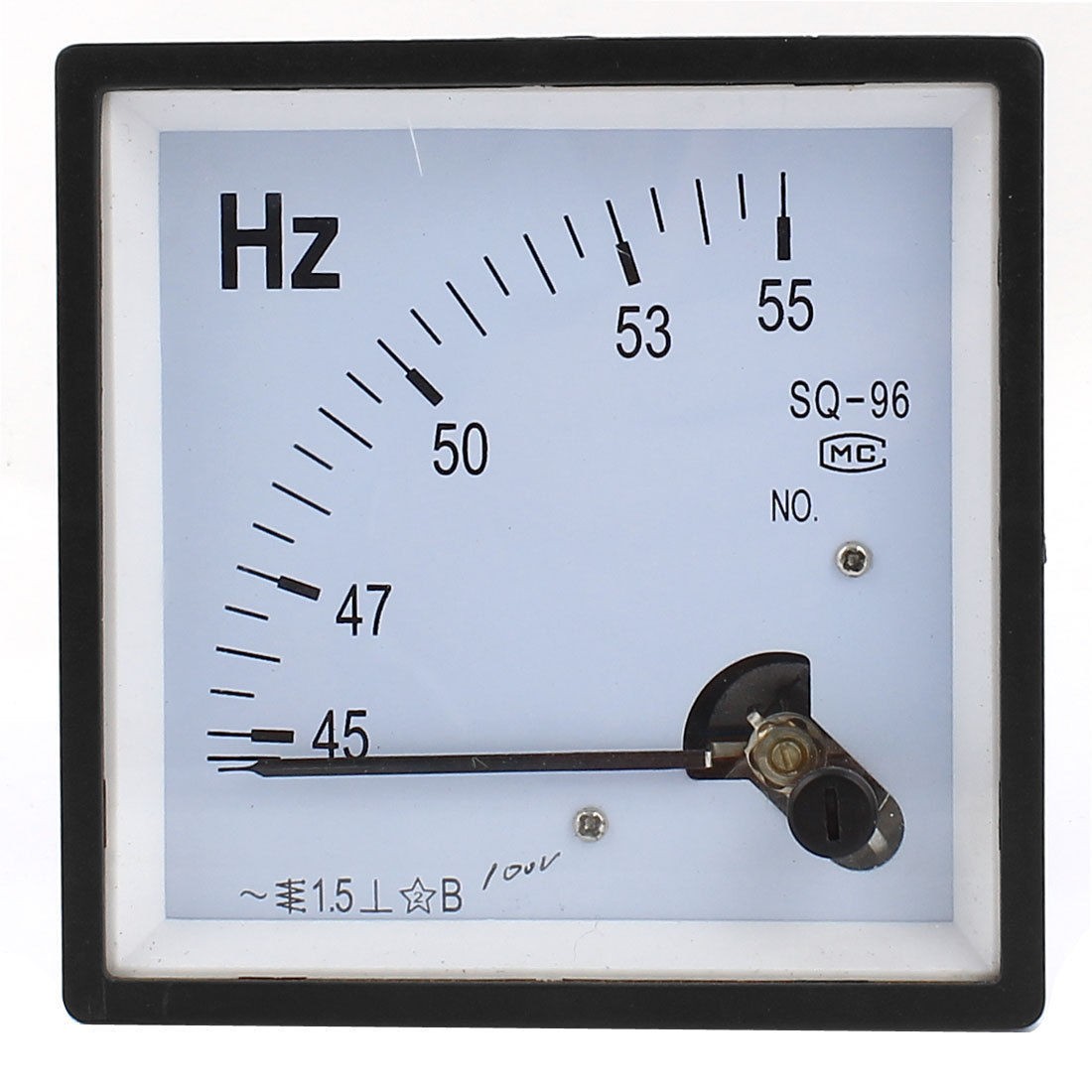 45-55Hz AC 100V Frequency Analog Test Meter Square Panel Electric