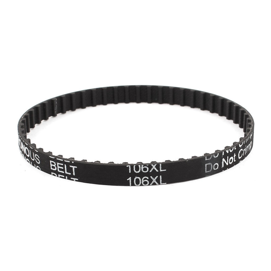 106XL 031 53 Teeth 7.9mm Width Rubber Drying Machine Timing Belt Black
