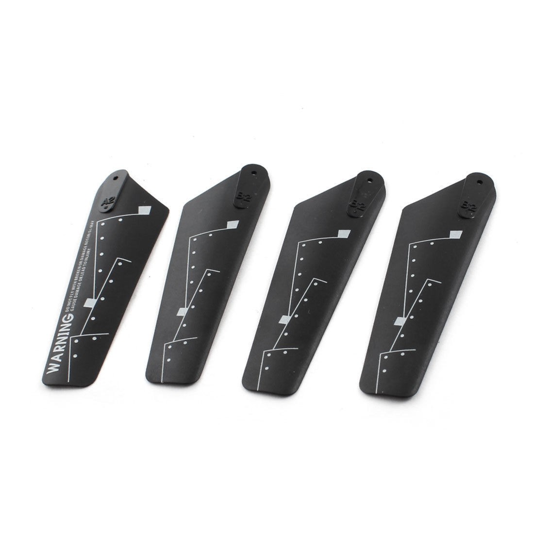 4Pcs Black Plastic A2+3xB2 Main Rotor Blade for Syma S026G-09 RC Helicopter