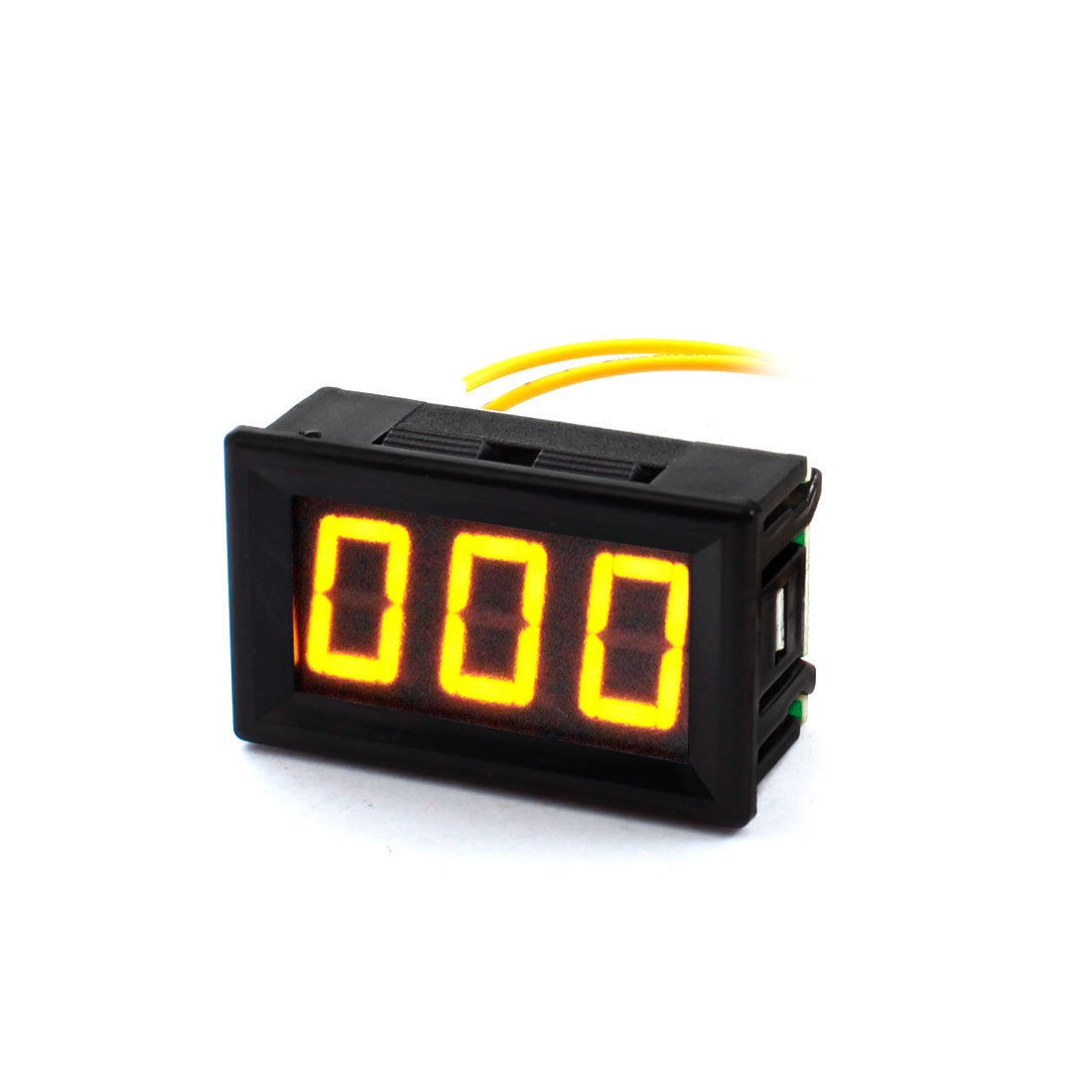 Yellow 3-Bits LED Digital Display Panel Guage Voltmeter Voltage Meter AC12V-380V