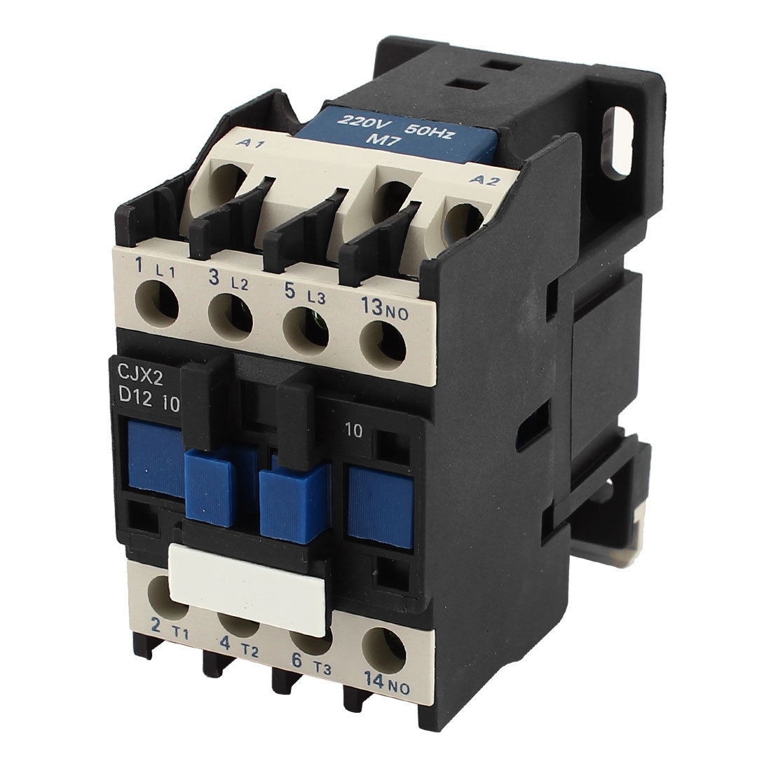 CJX2-1210 35mm DIN Rail Screw Terminals 3-Phase Motor Power Contactor AC 220V