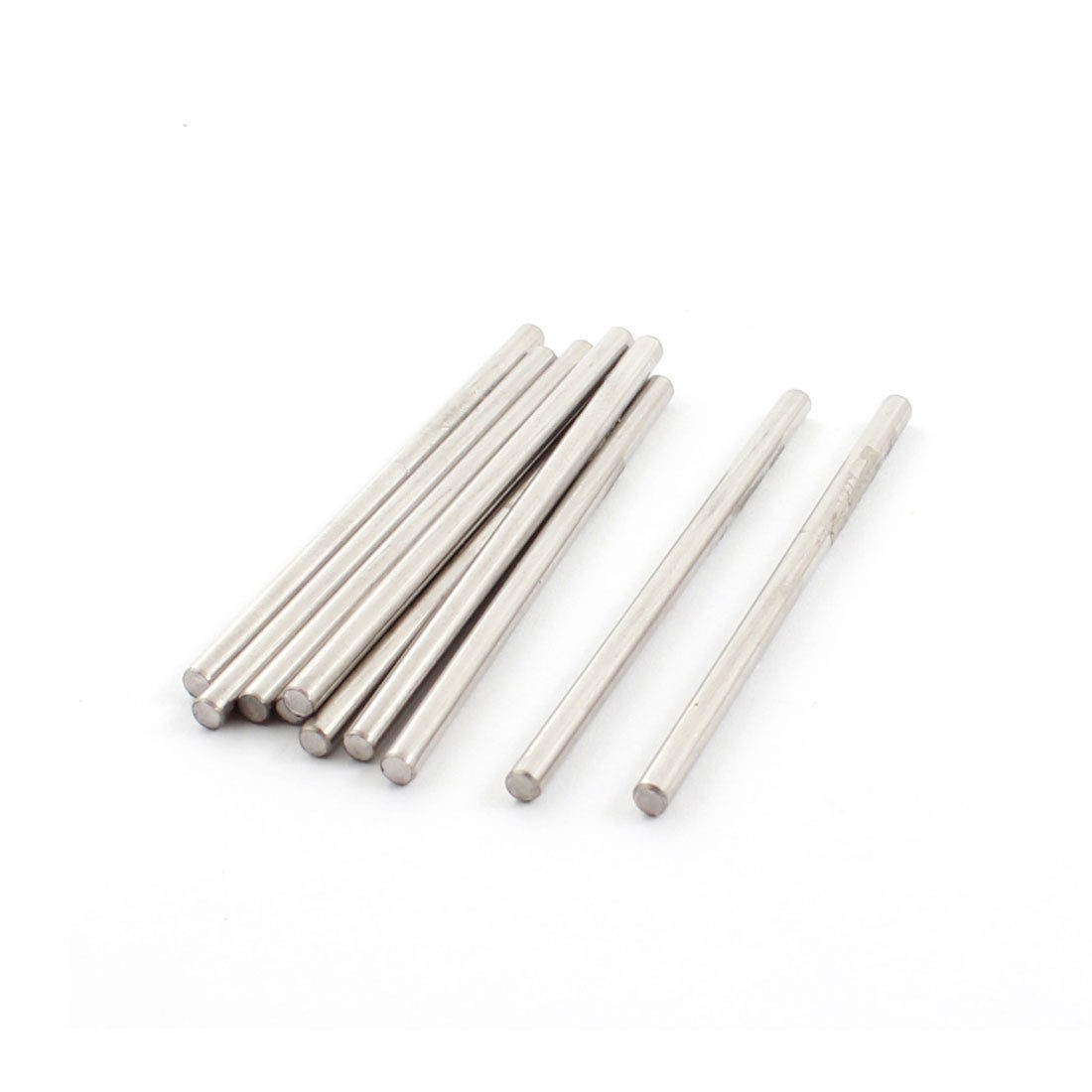 10PCS 50x2.5mm Stainless Steel Round Gear Axles Shaft Rod for RC Model Car