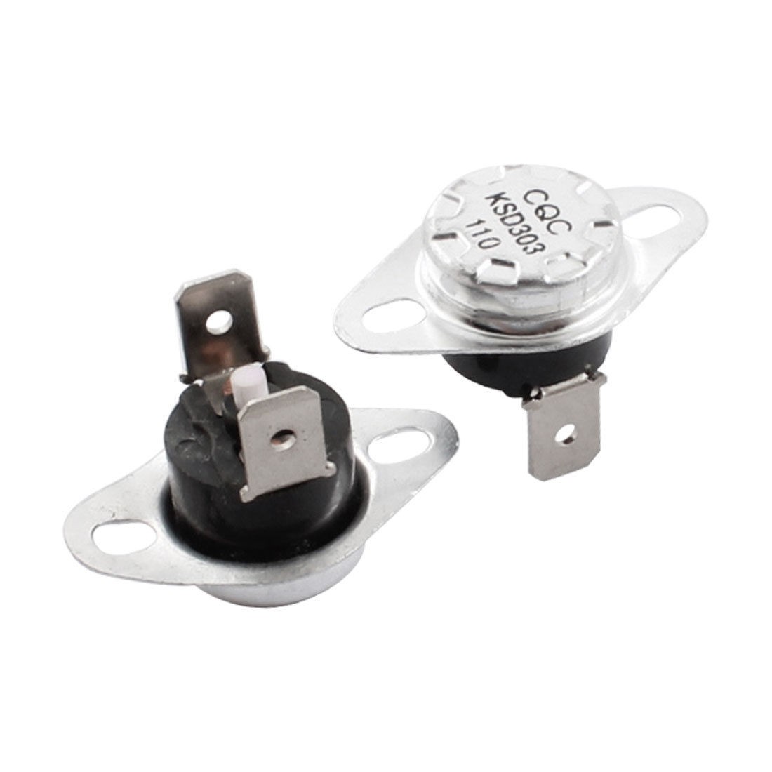 2Pcs KSD303 110 Celsius Temperature Controlled Switch NC Manual Reset