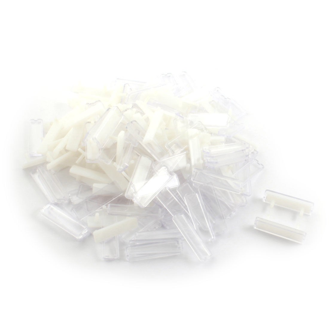 100Pcs 13x45mm Rectangle Waterproof Power Distributor Case Cable Label Stick