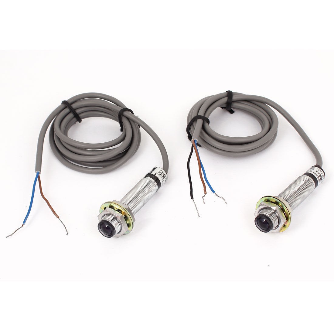 DC 3 Wire 6-36V NPN NO Transmitter Receiver Photoelectric Sensor 2M