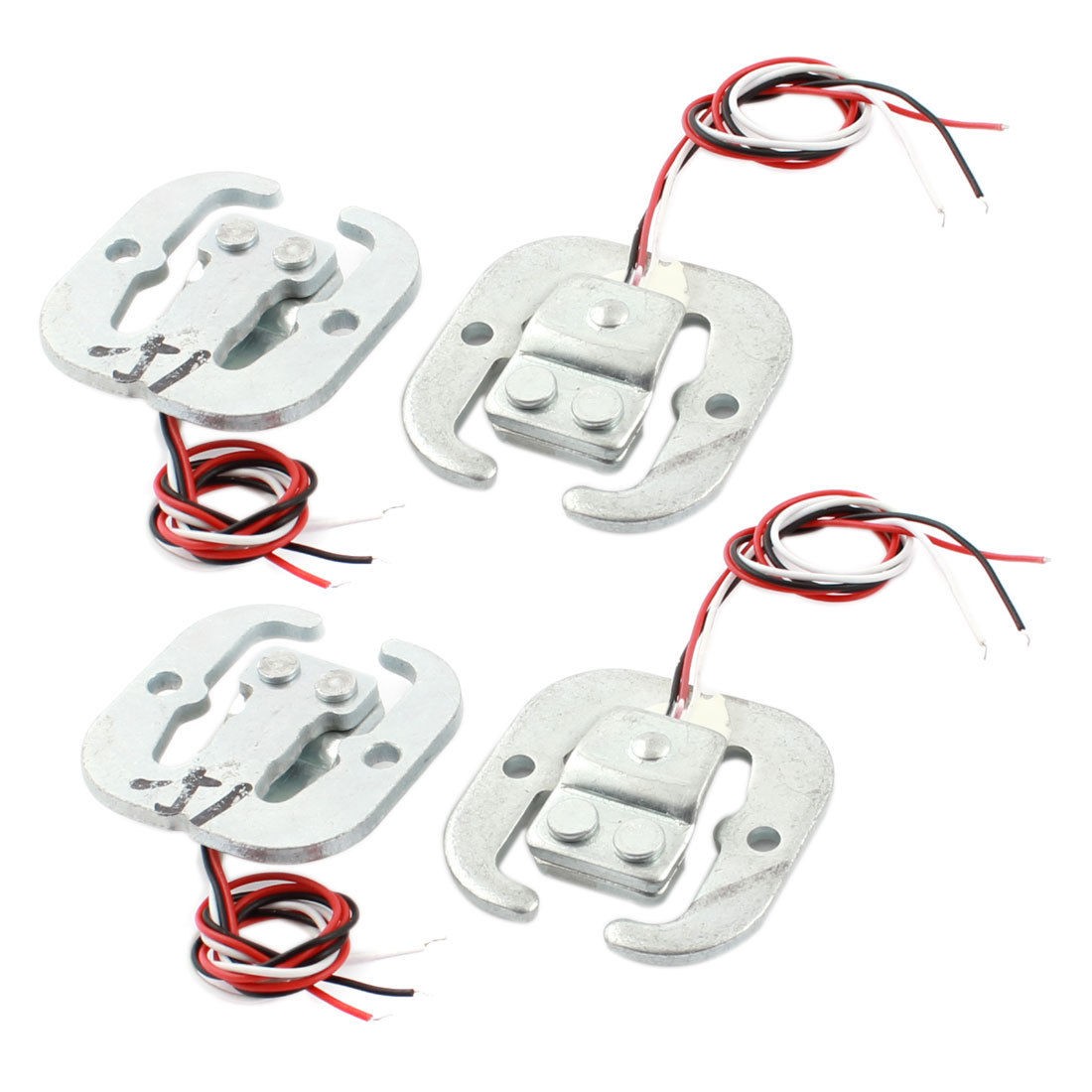 4Pcs 6" Half Bridge Type Body Load Cell Scale Electronic Weighing Sensor 50Kg