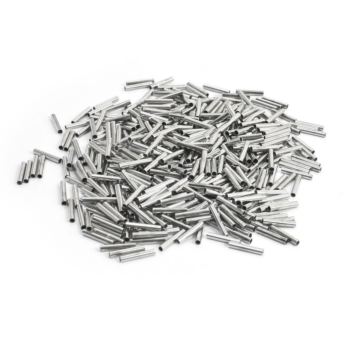 500 Pcs Tubular EN1008 Model Tube Bare Terminal 18AWG Electric Wire Connector