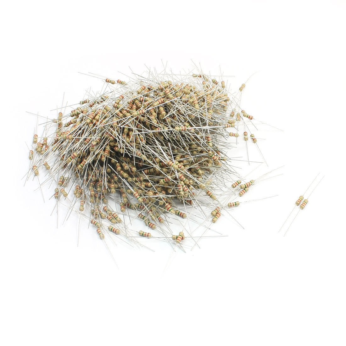 1000Pcs 2.2M Ohm 5% Tolerance 1/4W Colored Ring Carbon Film Resistance