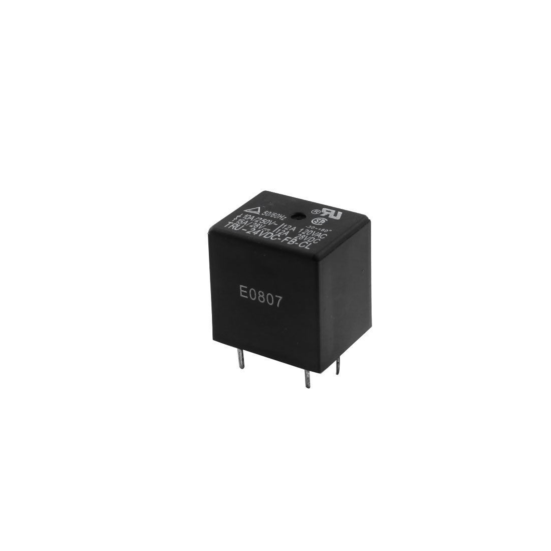 DC24V 5-Pin SPDT Black General Purpose Car Coil Power Relay
