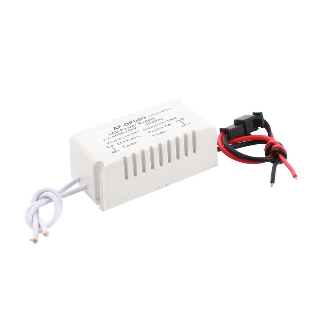 AC 90-265V DC 15-25V 270mA Power Supply Adapter for 4-7W LED Illuminated