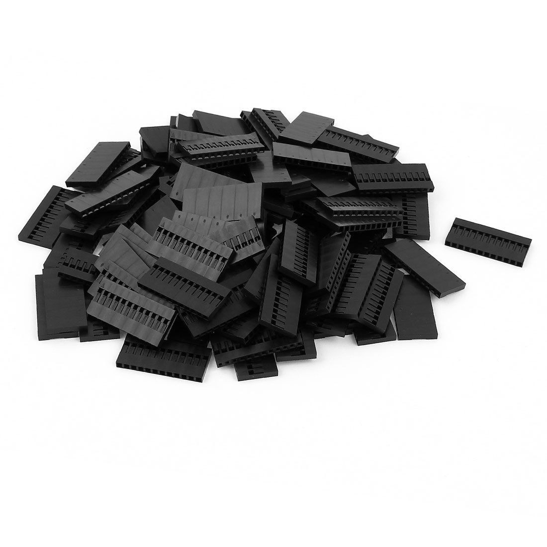 100pcs 12P 2.54mm Black Jumper Wire Female Pin Connectors