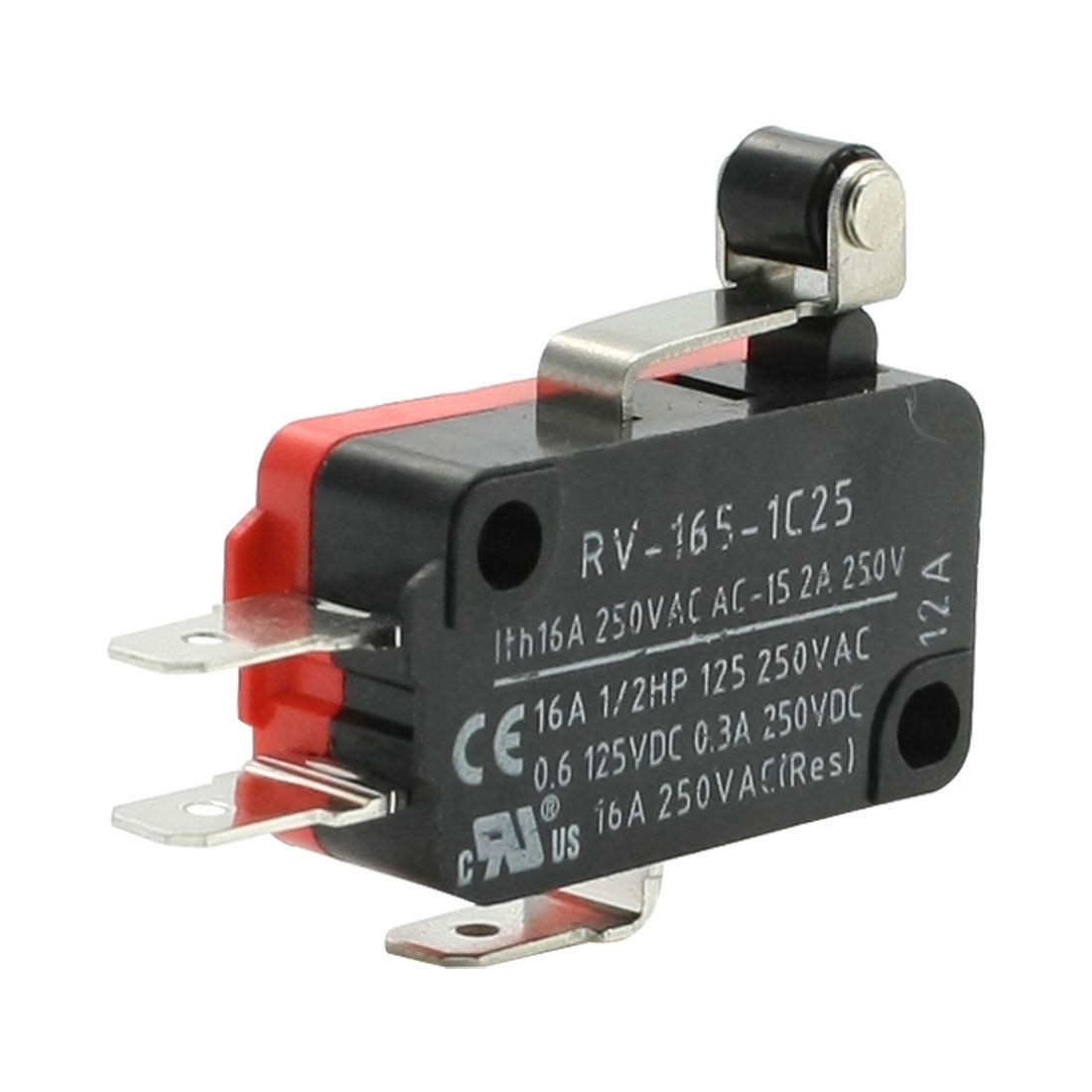 AC 250V 16A Short Hinge Roller Lever Momentary Actuator Micro Switch