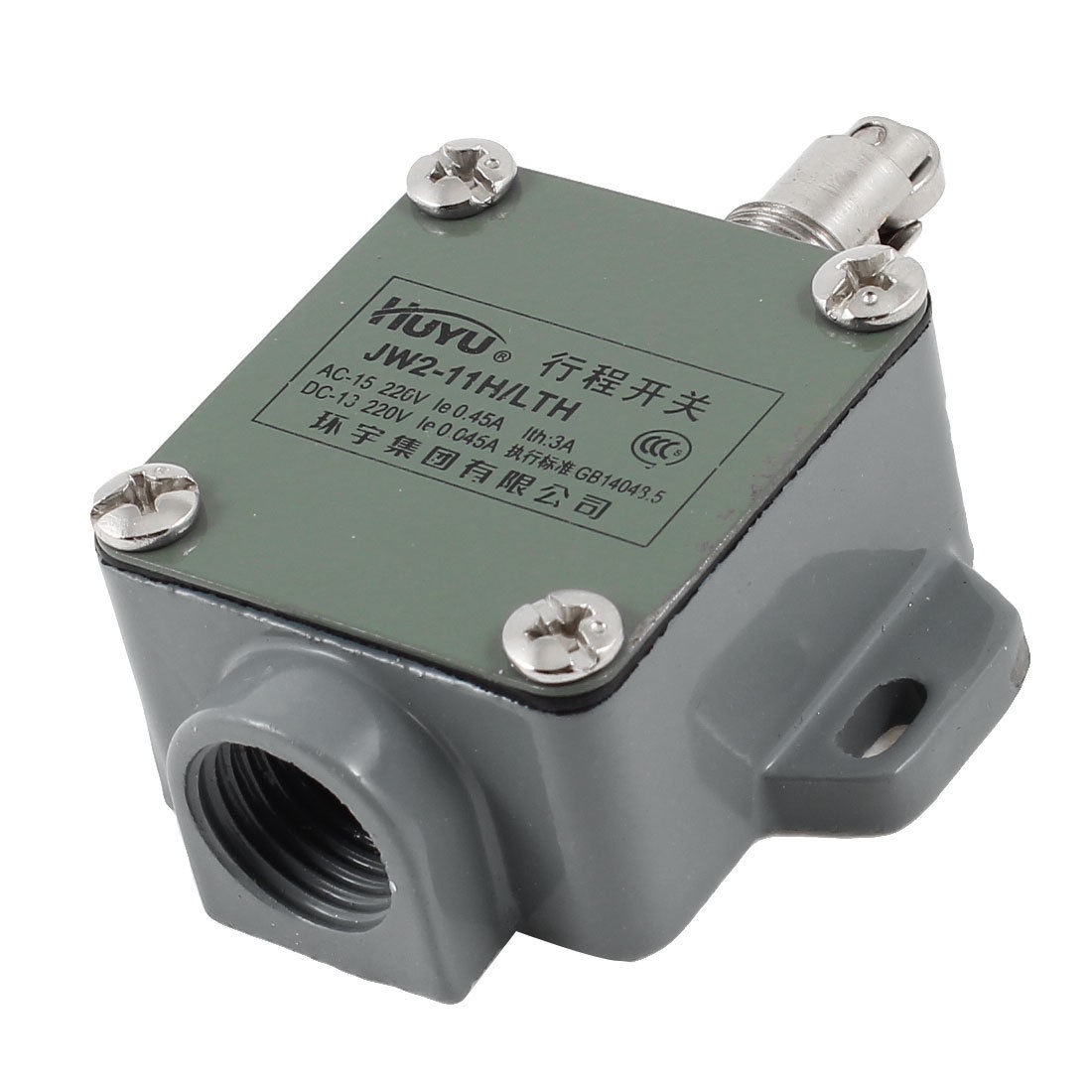 JW2-11H/LTH Parallel Roller Plunger Actuator Limit Switch NO+NC SPDT