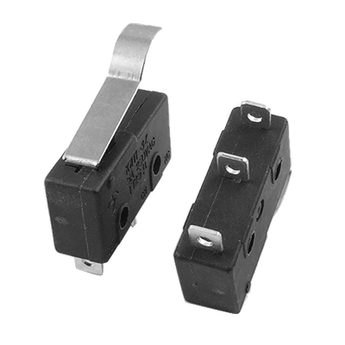 5 Pcs 1NO 1NC SPDT Momentary Simulated Roller Lever Micro Switches AC 250V 5A