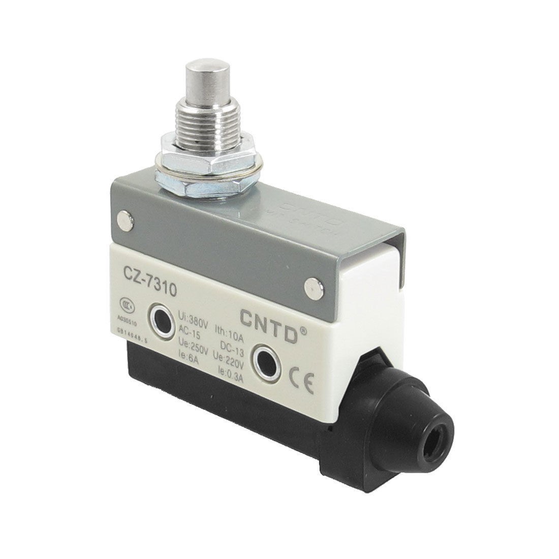 Panel Mounted Plunger Actuator Basic Micro Limit Switch SPDT NO NC CZ-7310