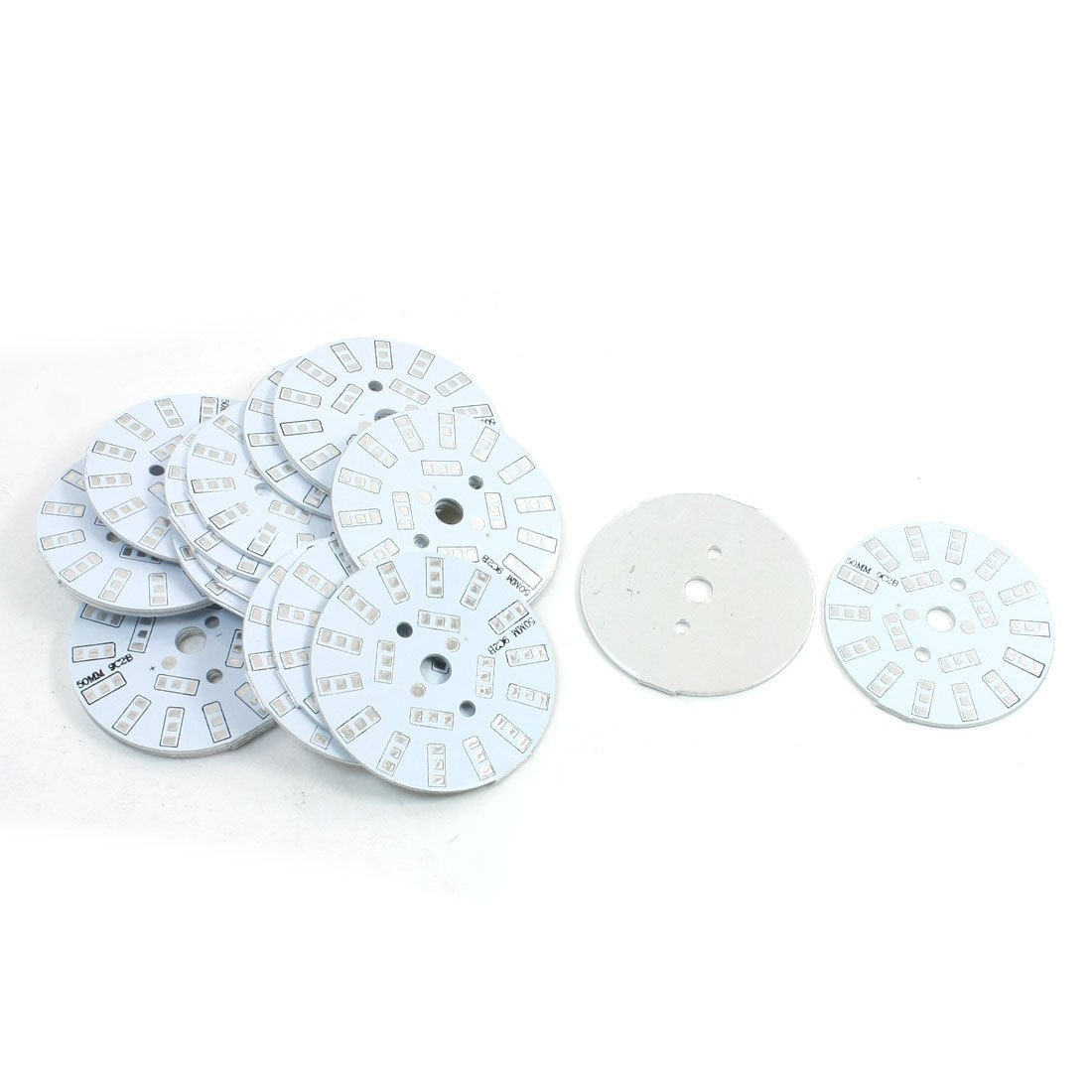 20Pcs 50mm Circle Aluminum PCB Circuit Board for 18 x 1/2W 5730 SMD LED