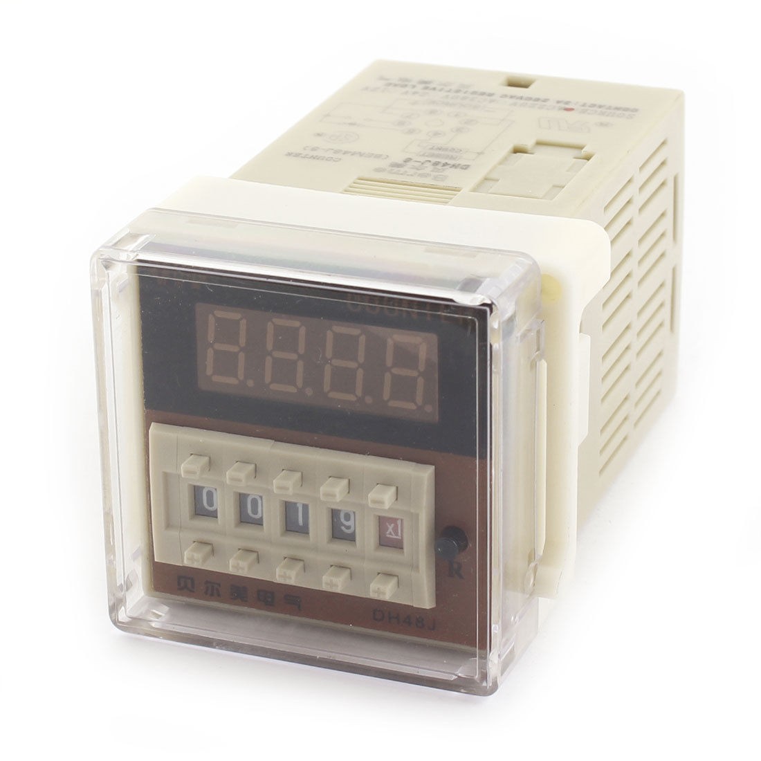 AC 220V 8 Pins 0.1s-9999min Time Delay Plastic Panel Timer Relay