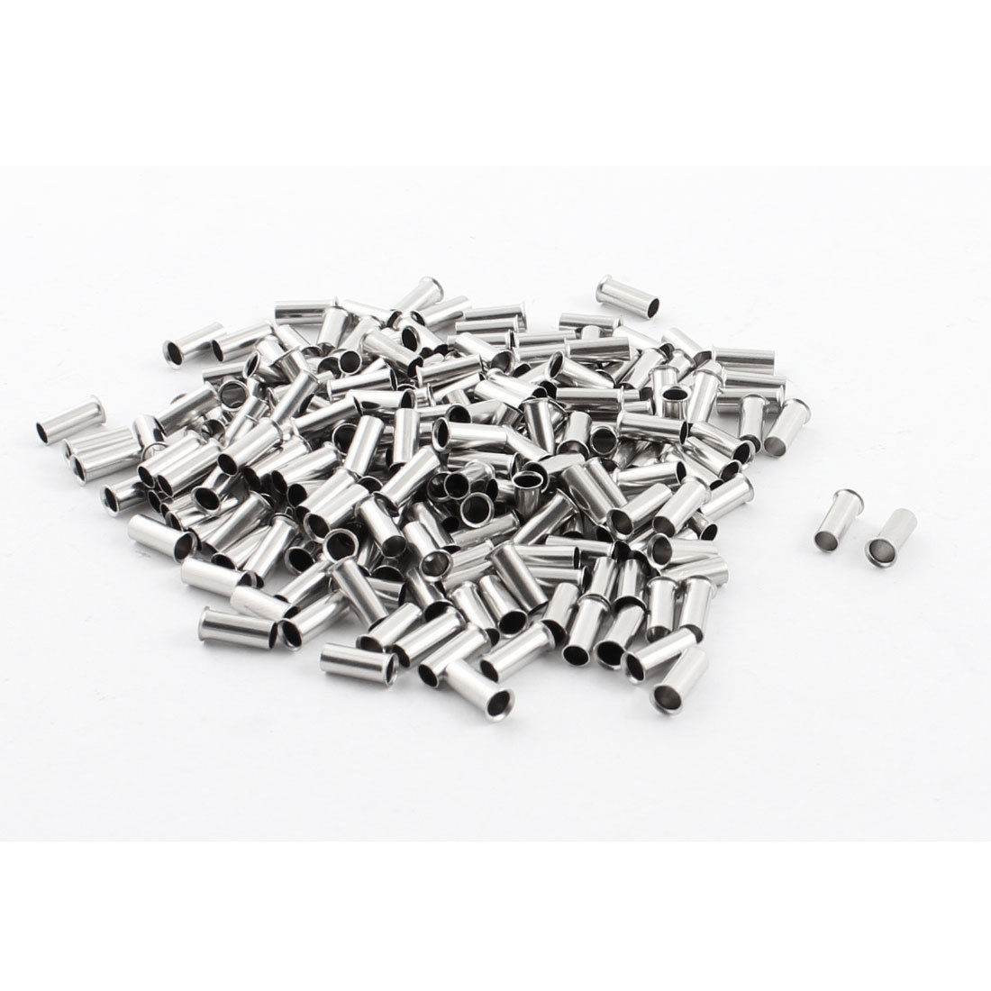 150Pcs EN4009 Model Tin Coated Tube Bare Terminal 12AWG Electric Wire Connector