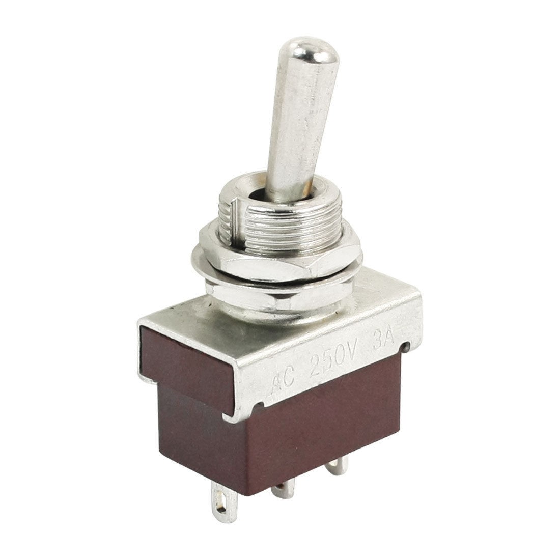 AC250V 3A ON/ON 2 Positions SPDT Latching Toggle Switch
