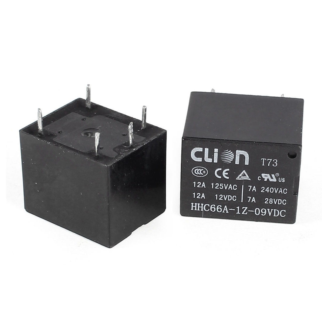 2Pcs DC 9V Coil SPDT PCB Type Electromagneti<wbr/>c Power Relays HHC66A-1Z-09VD<wbr/>C