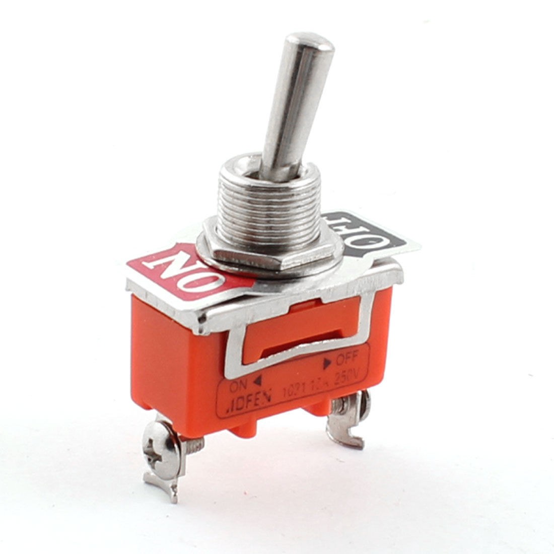 12mm Thread Diameter 2 P 2-Terminals SPST Toggle Switch AC 250V 15A