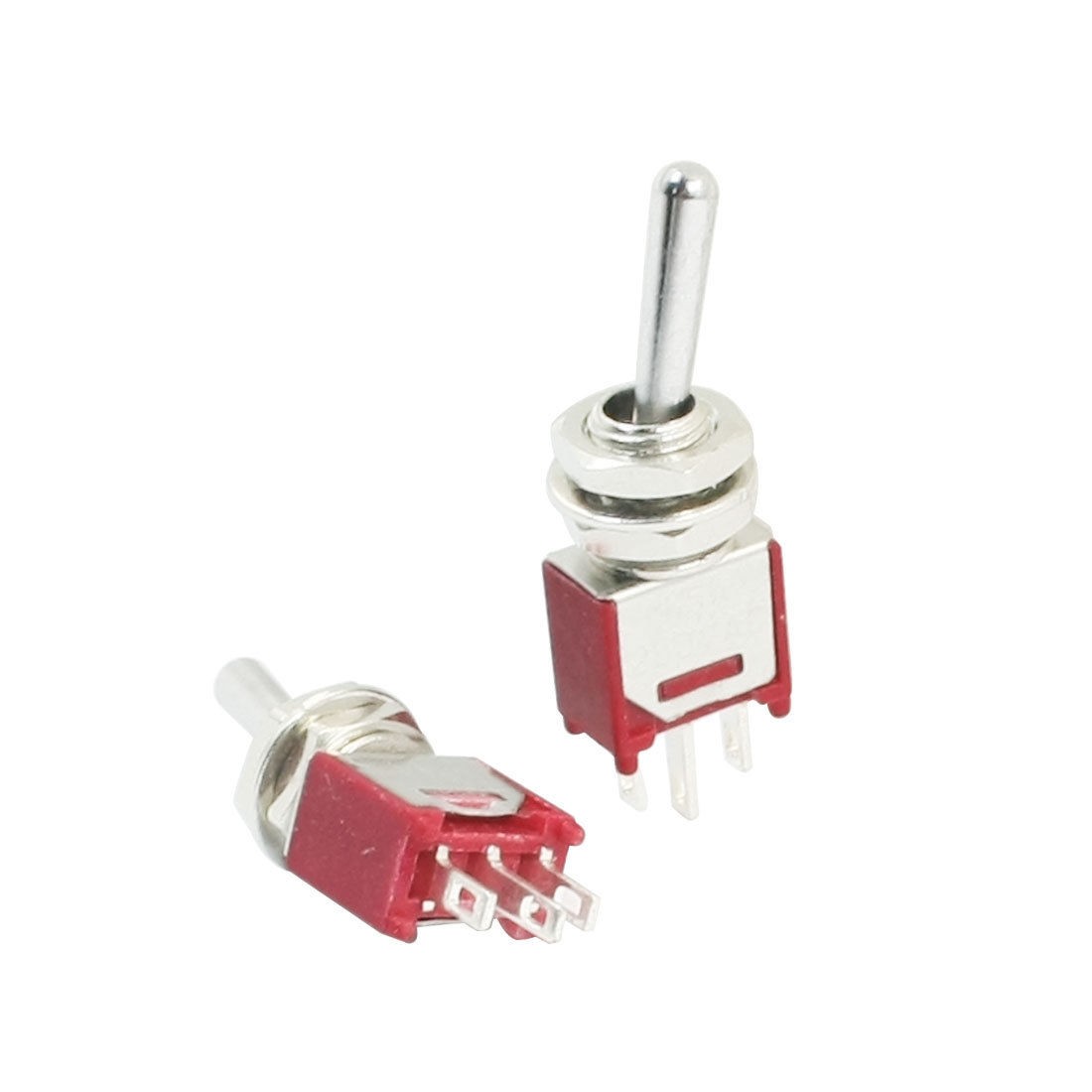 2pcs SPDT 2 Positions 3Pin Terminals Rocker Toggle Switch AC 250V 1.5A