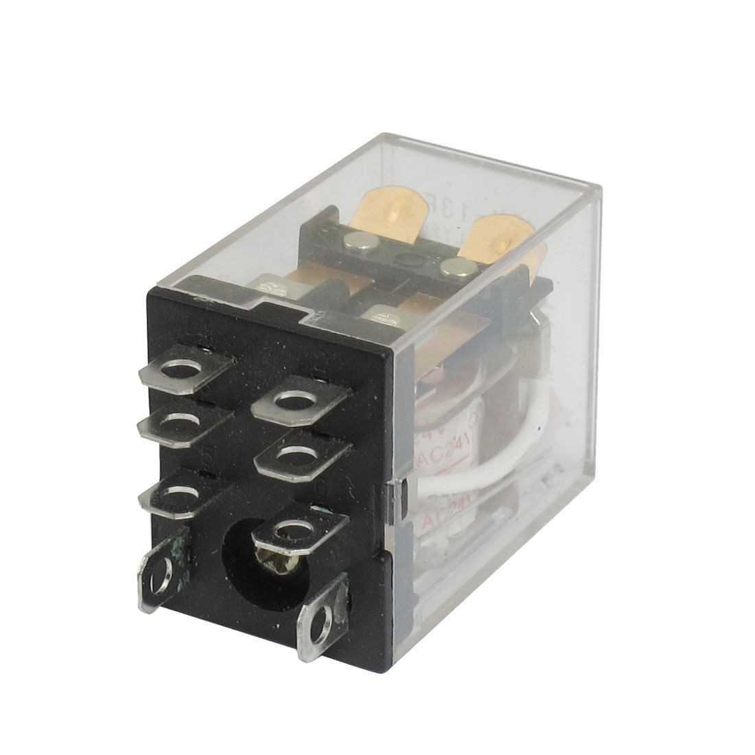 JQX-13F LY2 AC 24V Coil 8-Pin DPDT Red LED Electromagneti<wbr/>c Relay