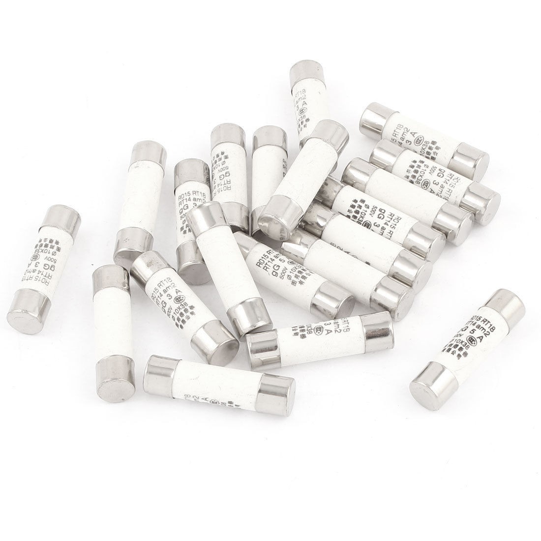 20 x R015 RT14 RT18 Fast-blow Cylinder Ceramic Fuse 38x15mm 500V 3A