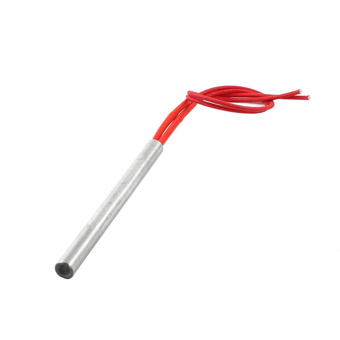 Single Head Red 2-wire Cartridge Heater Silver Tone AC 220V 10mm x 120mm