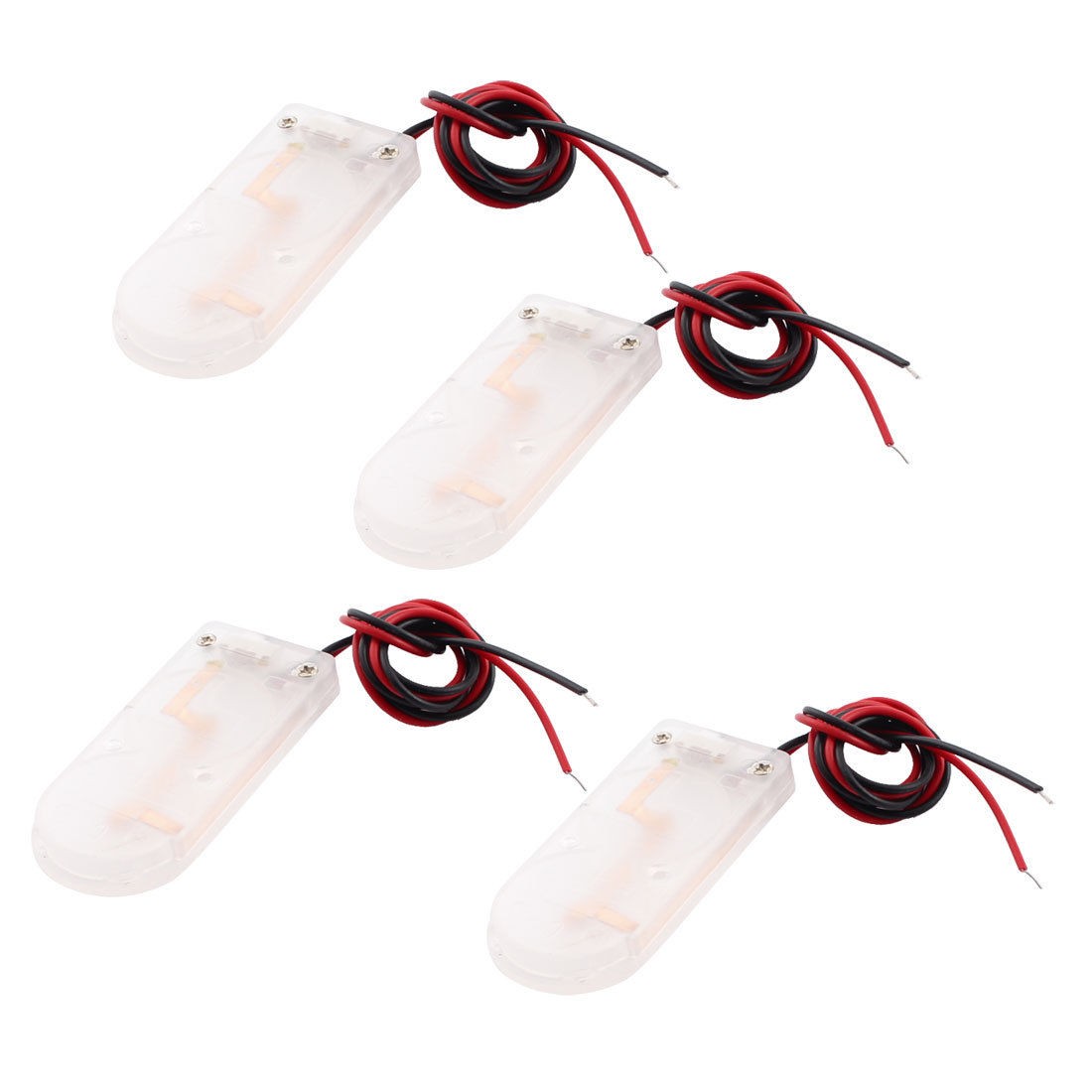 4 Pcs Battery Holder Box Case for 2 x 3V CR2032 Coin Button Cell