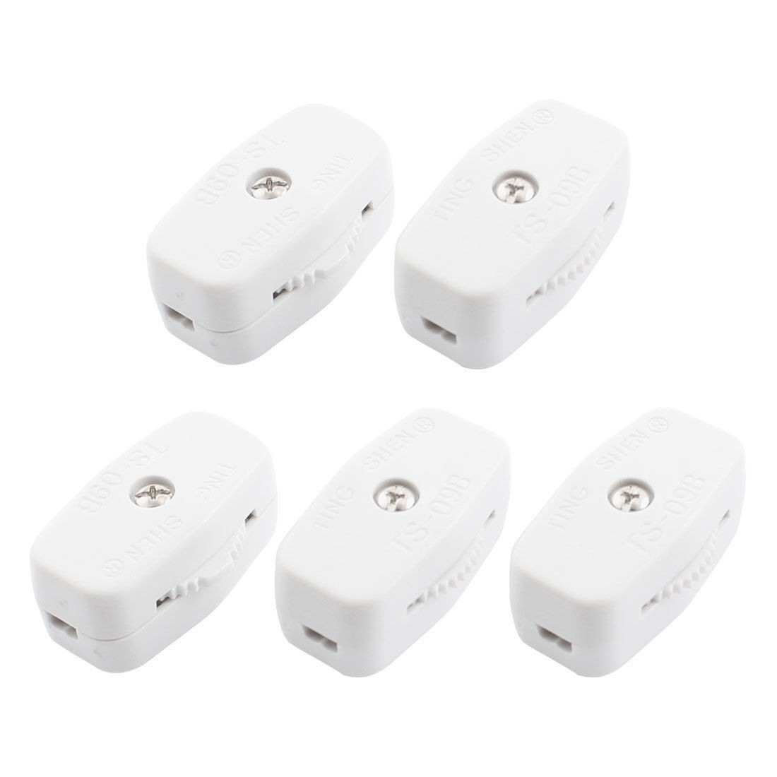 5Pcs TS-09B AC125V 3A 2 Positions ON/OFF Cord Switch for Christmas Lamp