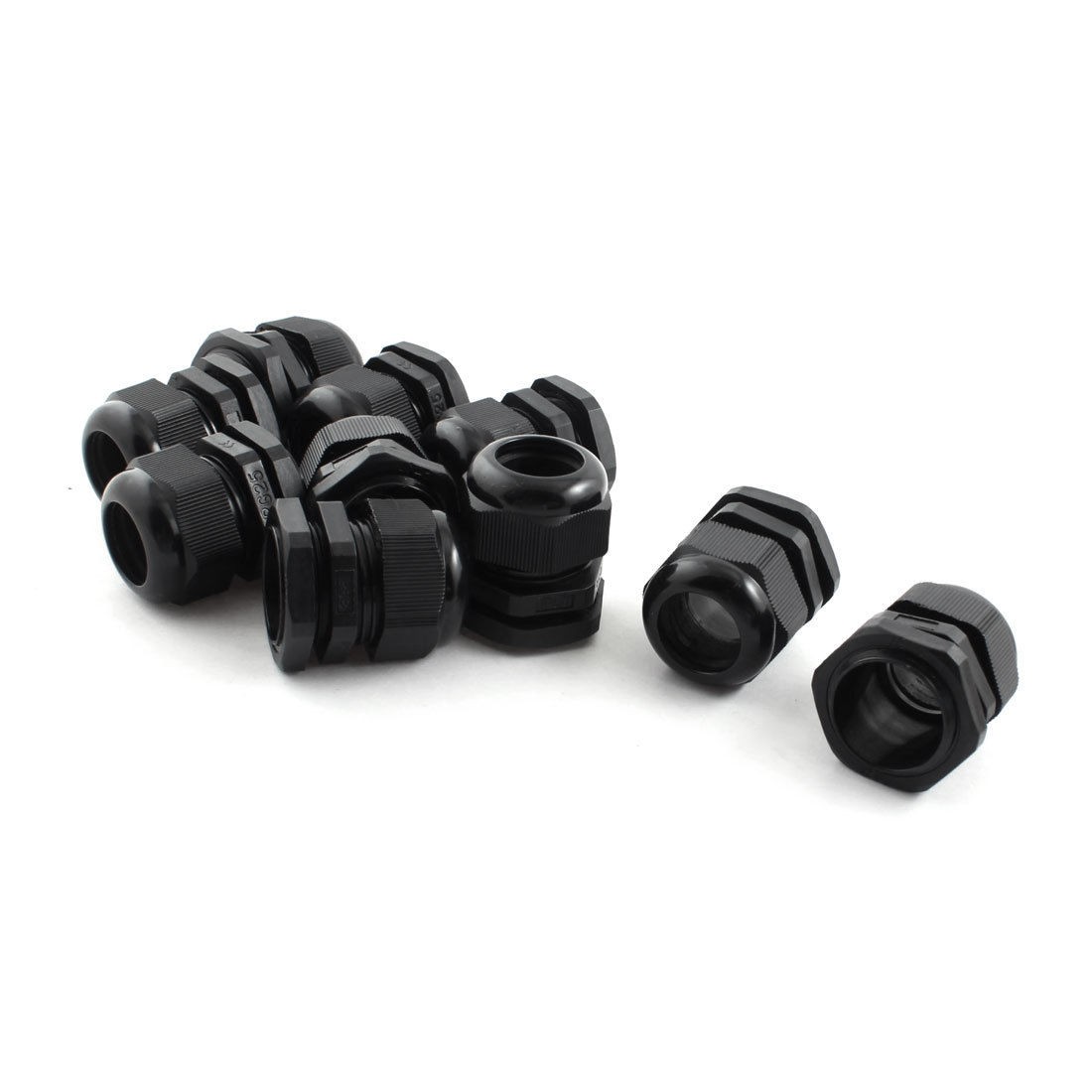 10Pcs Strain Relief Fixing Gland Connector PG25 for 16-21mm Dia Cable Wire